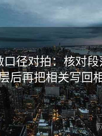 读觅圈做口径对拍：核对段落是不是跳层后再把相关写回相关